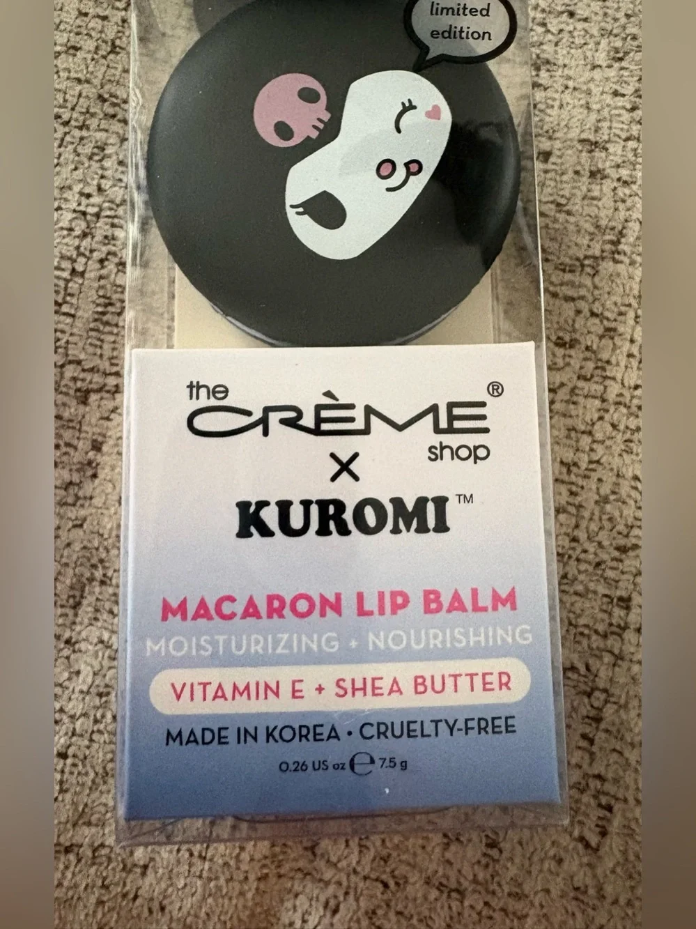 6 NIB The Creme Shop X Hello Kitty Kuromi Macaron Lip Balm Special Edition